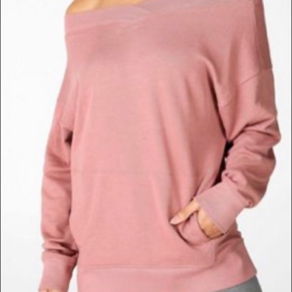 Fabletics zalee crossfront off shoulder pullover